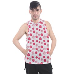 Watercolor Hand Drawn Roses Pattern1 Men s Sleeveless Hoodie by TastefulDesigns