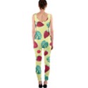 Watermelons, fruits and ice cream, pastel colors, at yellow One Piece Catsuit View2