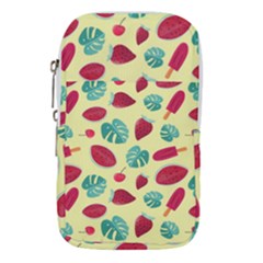 Watermelons, Fruits And Ice Cream, Pastel Colors, At Yellow Waist Pouch (large) by Casemiro