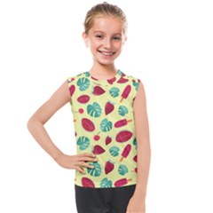 Watermelons, Fruits And Ice Cream, Pastel Colors, At Yellow Kids  Mesh Tank Top by Casemiro