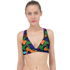 Trippy Paint Splash, Asymmetric Dotted Camo In Saturated Colors Classic Banded Bikini Top by Casemiro