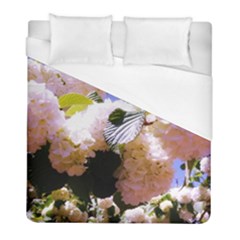 Pink Snowball Branch Duvet Cover (full/ Double Size) by okhismakingart