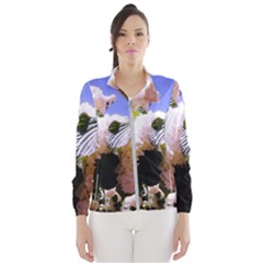 Pink Snowball Branch Women s Windbreaker