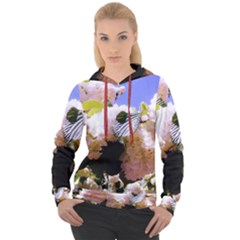 Pink Snowball Branch Women s Overhead Hoodie