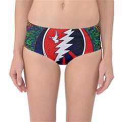 Grateful Dead - Mid-waist Bikini Bottoms by Sapixe