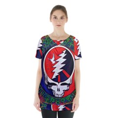 Grateful Dead - Skirt Hem Sports Top by Sapixe