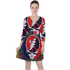 Grateful Dead - Ruffle Dress by Sapixe