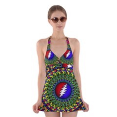 Grateful Dead Halter Dress Swimsuit  by Sapixe