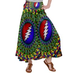 Grateful Dead Satin Palazzo Pants by Sapixe