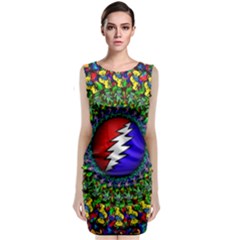 Grateful Dead Sleeveless Velvet Midi Dress by Sapixe