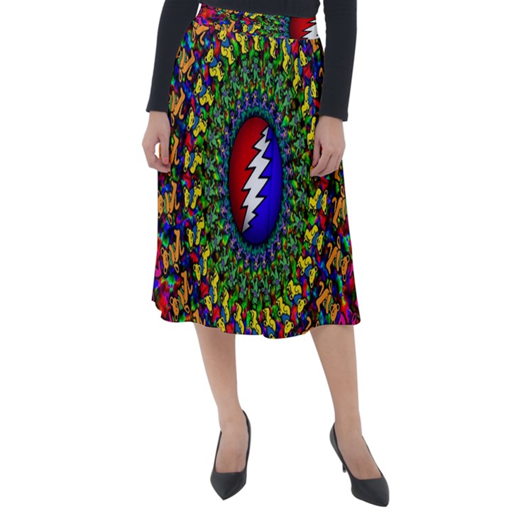 Grateful Dead Classic Velour Midi Skirt 