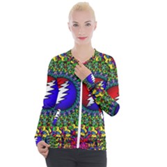 Grateful Dead Casual Zip Up Jacket by Sapixe