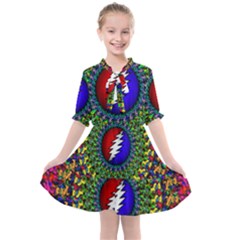 Grateful Dead Kids  All Frills Chiffon Dress by Sapixe