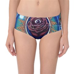 Grateful Dead Ahead Of Their Time Mid-waist Bikini Bottoms by Sapixe