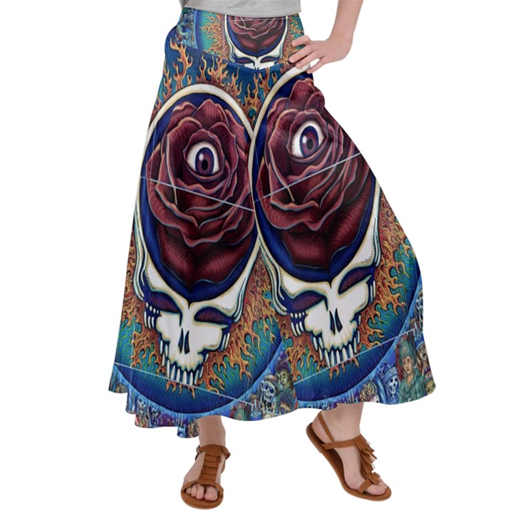 Grateful dead ahead of their time Satin Palazzo Pants