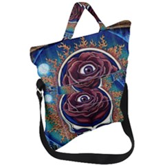 Grateful Dead Ahead Of Their Time Fold Over Handle Tote Bag by Sapixe