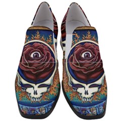 Grateful Dead Ahead Of Their Time Women Slip On Heel Loafers by Sapixe