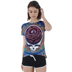 Grateful Dead Ahead Of Their Time Short Sleeve Foldover Tee by Sapixe