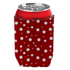 Mushroom Pattern, Red And White Dots, Circles Theme Can Holder by Casemiro