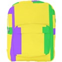 Carnival Mardi Gras Purple Yellow Green Stripes Full Print Backpack View1