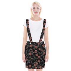 Dusty Roses Braces Suspender Skirt by BubbSnugg