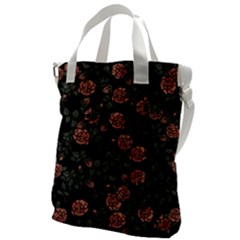 Dusty Roses Canvas Messenger Bag by BubbSnugg