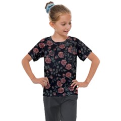 Dusty Roses Kids  Mesh Piece Tee