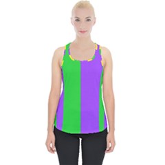 New Orleans Carnival Colors Mardi Gras Piece Up Tank Top by yoursparklingshop