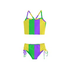 New Orleans Carnival Colors Mardi Gras Girls  Tankini Swimsuit by yoursparklingshop