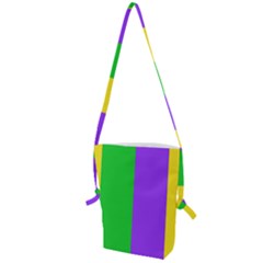 New Orleans Carnival Colors Mardi Gras Folding Shoulder Bag by yoursparklingshop