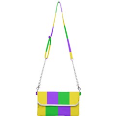 New Orleans Carnival Colors Mardi Gras Mini Crossbody Handbag by yoursparklingshop