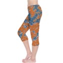 Vivid Grunge Abstract Print Capri Leggings  View3