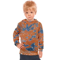 Vivid Grunge Abstract Print Kids  Hooded Pullover