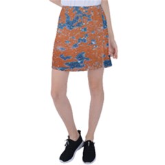 Vivid Grunge Abstract Print Tennis Skirt