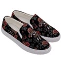 Raccoon Floral Men s Canvas Slip Ons View3