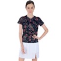 Raccoon Floral Women s Sports Top View1