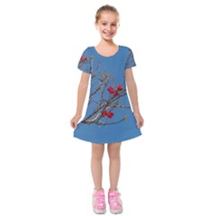 Santa Rita Flower Photo001 Kids  Short Sleeve Velvet Dress by dflcprintsclothing