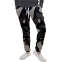 Trippy sepia paint splash, brown, army style camo, dotted abstract pattern Men s Jogger Sweatpants View1