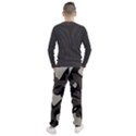 Trippy sepia paint splash, brown, army style camo, dotted abstract pattern Men s Jogger Sweatpants View2