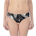 Trippy sepia paint splash, brown, army style camo, dotted abstract pattern Hipster Bikini Bottoms View1