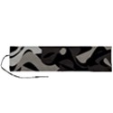 Trippy sepia paint splash, brown, army style camo, dotted abstract pattern Roll Up Canvas Pencil Holder (L) View1