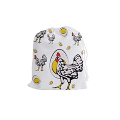 Roseanne Chicken Drawstring Pouch (medium) by EvgeniaEsenina