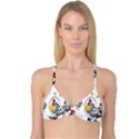 Roseanne Chicken, Retro Chickens Reversible Tri Bikini Top View1