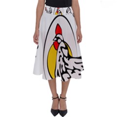 Roseanne Chicken Perfect Length Midi Skirt by EvgeniaEsenina