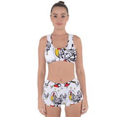 Roseanne Chicken Racerback Boyleg Bikini Set by EvgeniaEsenina