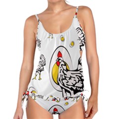 Roseanne Chicken, Retro Chickens Tankini Set by EvgeniaEsenina