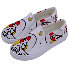 Roseanne Chicken Kids  Canvas Slip Ons by EvgeniaEsenina