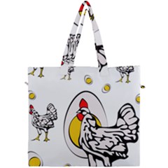 Roseanne Chicken Canvas Travel Bag by EvgeniaEsenina