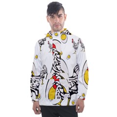 Roseanne Chicken Men s Front Pocket Pullover Windbreaker by EvgeniaEsenina