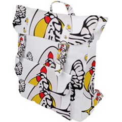 Roseanne Chicken, Retro Chickens Buckle Up Backpack by EvgeniaEsenina